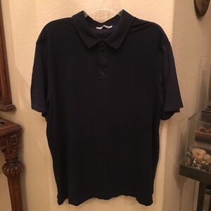 VINCE Men Navy Polo Shirt Size XXL